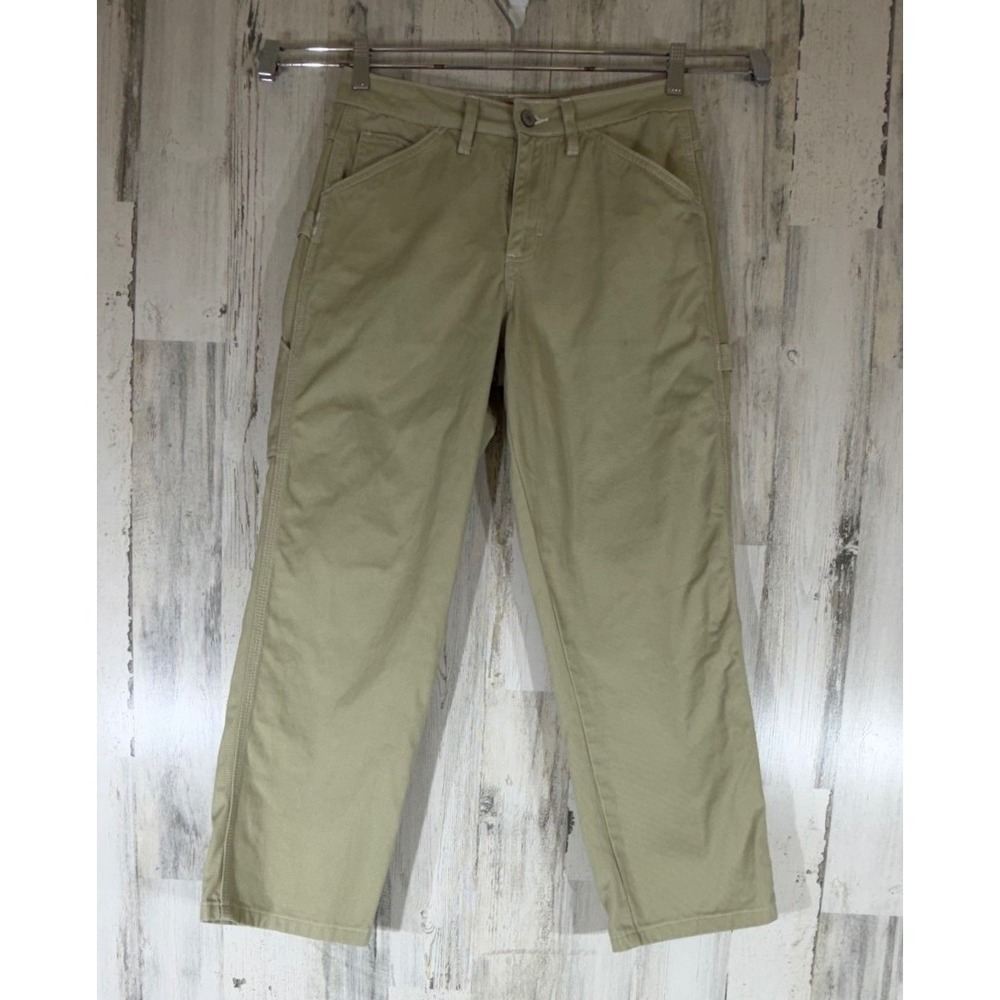 Dickies Carpenter Pants 5/27 Khaki Tan Cotton Straight Leg Utility Workwear READ